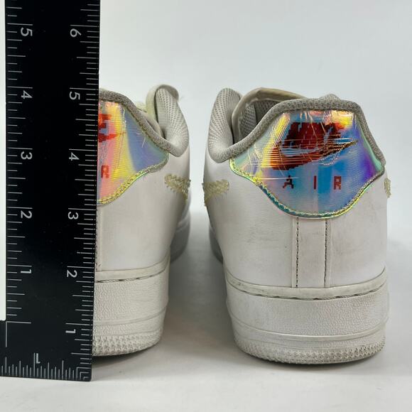 Nike Air Force 1 CV1699-100 Men\'s Shoe Size 10 White Iridescent Pixel Sneaker main image 13
